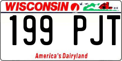 WI license plate 199PJT