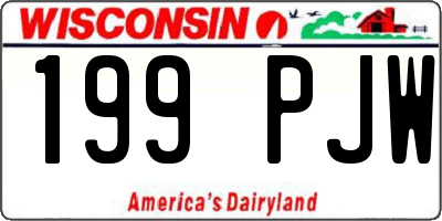 WI license plate 199PJW