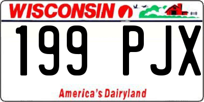 WI license plate 199PJX