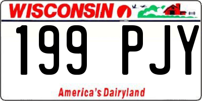 WI license plate 199PJY