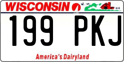 WI license plate 199PKJ