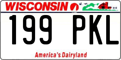 WI license plate 199PKL