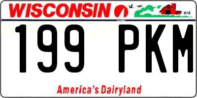 WI license plate 199PKM