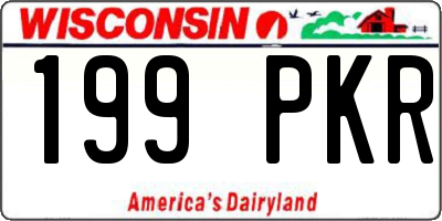WI license plate 199PKR