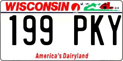 WI license plate 199PKY