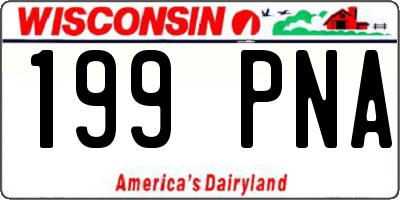 WI license plate 199PNA