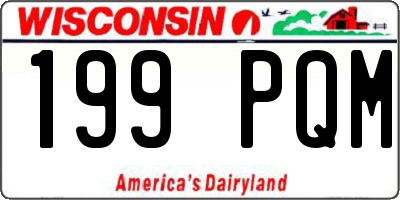 WI license plate 199PQM