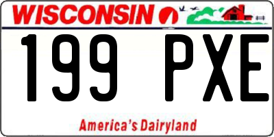 WI license plate 199PXE