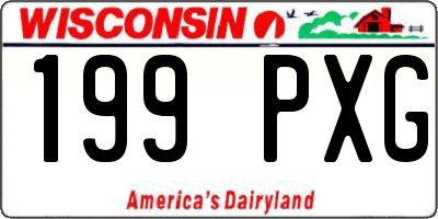 WI license plate 199PXG