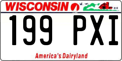WI license plate 199PXI