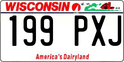 WI license plate 199PXJ