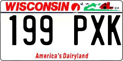 WI license plate 199PXK
