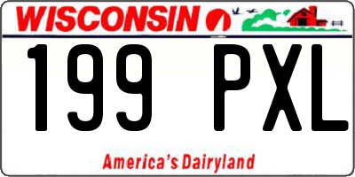 WI license plate 199PXL