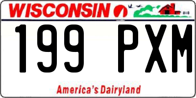 WI license plate 199PXM