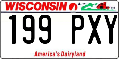 WI license plate 199PXY
