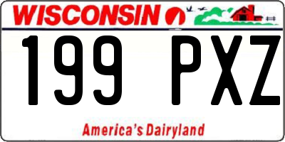 WI license plate 199PXZ