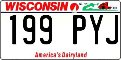 WI license plate 199PYJ