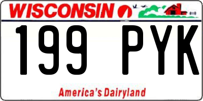 WI license plate 199PYK