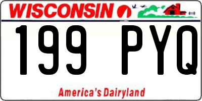 WI license plate 199PYQ