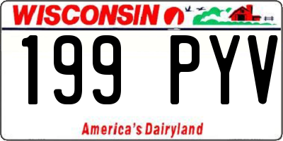 WI license plate 199PYV