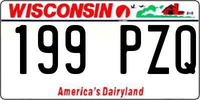 WI license plate 199PZQ