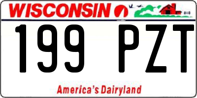 WI license plate 199PZT