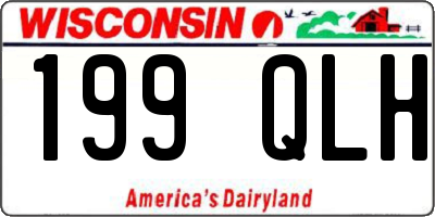 WI license plate 199QLH
