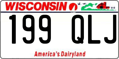 WI license plate 199QLJ