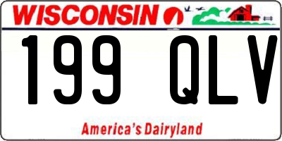 WI license plate 199QLV