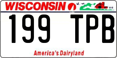 WI license plate 199TPB