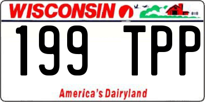 WI license plate 199TPP