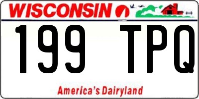 WI license plate 199TPQ