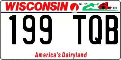 WI license plate 199TQB