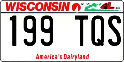 WI license plate 199TQS