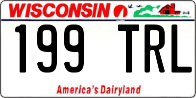 WI license plate 199TRL