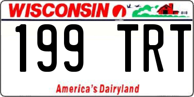 WI license plate 199TRT