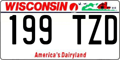 WI license plate 199TZD