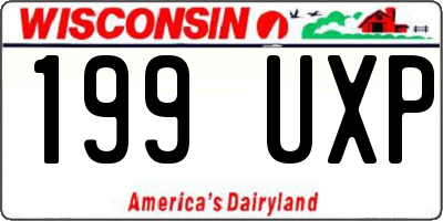 WI license plate 199UXP