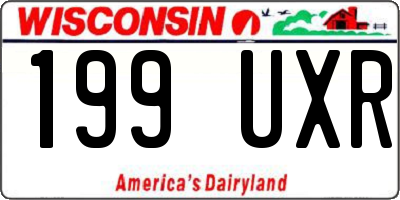 WI license plate 199UXR