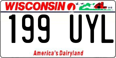 WI license plate 199UYL