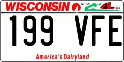 WI license plate 199VFE