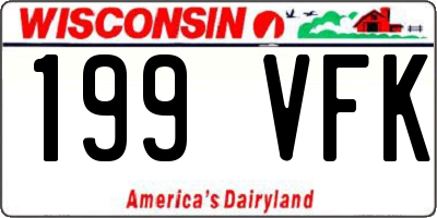 WI license plate 199VFK