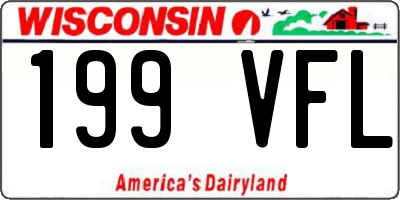 WI license plate 199VFL