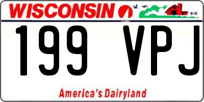 WI license plate 199VPJ