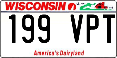 WI license plate 199VPT