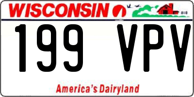 WI license plate 199VPV