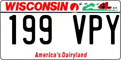 WI license plate 199VPY