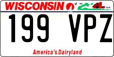 WI license plate 199VPZ