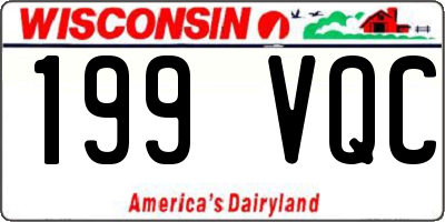 WI license plate 199VQC