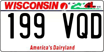 WI license plate 199VQD